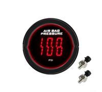 Sandyseptember Compact Digital Dual Screen Air Pressure Gauge With LED, 0-220 PSI Range And Standard 1/8 NPT Sensor For Vehicle Applications(Red band psi)
