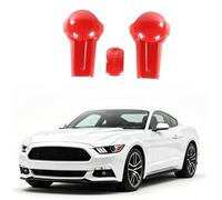 Sandyseptember Designed For 2016,For Ford For Mustang Gear Shift Knob Cover Patch,With Focus On Fit Accuracy And Texture Performance(Red)