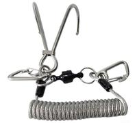 Sandyseptember Dual Head Dive Hook 1.8m Cord 316 Marine Steel | Quick-release magnetic buckle, fast connection, easy detachment, safe diving gear, proof
