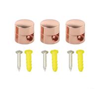 Sandyseptember Efficiently Organize Your Cables With 3pcs Metal Wire Holders For Any Setup(rose gold)