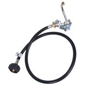 Sandyseptember For 1 lb Gas Cylinder Portable Propane Regulator with 4ft or 6ft Hose, Compatible with BBQ Grills, Camping Stoves and Outdoor Cooking Equipment(control valve+6ft)