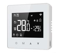 Sandyseptember For Tuya Compatible Smart Thermostat For Gas Boiler With Group Control Function And Multiple Operating Modes Including Manual And Program
