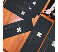 Sandyseptember Glow-in-the-Dark Non-Slip Stair Treads Night Safety Carpet Pads for Wood Steps Self-Adhesive Reusable Tape 30x8 Inch 10-Pack for Kid Elderly Pets(70 * 22 * 4.5cm Charcoal Black)