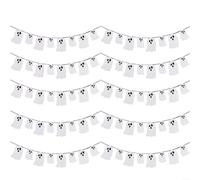 Sandyseptember Halloween Glittery Bunting Banner For Haunted Houses And Doorways, Paper Construction For Party Ambiance