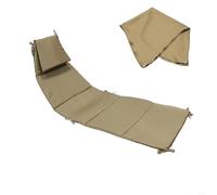Sandyseptember Hanging Lounge Chair Replacement Cover Set, Outdoor Furniture Cushion Kit with Umbrella Fabric for Curved Chaise Patio Swing(Khaki)