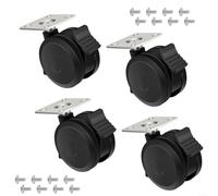 Sandyseptember Locking Caster Wheels Set of 4 Compatible with Weber Spirit 200 and 300 Series Gas BBQ Grills Models 69828 69827 for Stable Mobility and Easy Installation