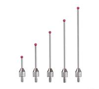 Sandyseptember Micrometer Probe Set Tungsten Steel Thread Indicator Extension Rod For Dial Test Indicators Tungsten Steel Micrometer Probe With M2 5 Thread(M2.5*D3*L50)