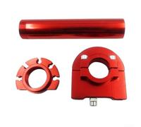 Sandyseptember Motorcycle Throttle Handle Grip Alloy Red Blue Black(Red)