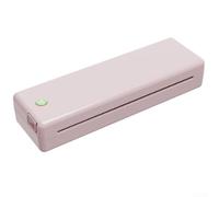 Sandyseptember Portable Thermal Printer Wireless Paper Compatible Travel Printer High Resolution Printing Compact Lightweight Design for Home Office(Pink)