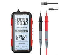 Sandyseptember Rechargeable Digital Multimeter, Voltage Current Resistance Tester Tool with 4.8 Inch Display for Home and Industrial Electrical Issues(FS899C)