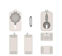 Sandyseptember Silicone Protective Cover for Oura Ring 4 Charger Keeps Your Device Safe While Managing Cables Efficiently (White)