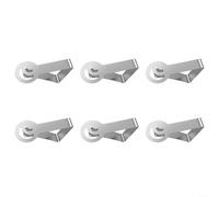 Sandyseptember Tablecloth Clips Set of 6 Rust Resistant Silver Holders for Outdoor and Indoor Use Secure Fit for Picnic Wedding Camping Events 4.9cm Compact Size Storage and Removal(C)