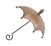 Sandyseptember Umbrella Shaped Bird Feeder, Metal Garden Hanging Ornament for Backyard Wildlife Watching