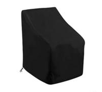 Sandyseptember Waterproof Sunscreen Furniture Cover, Tear Resistant Oxford Cloth, For Stacking Chairs, Reclining Garden Chairs, Black/Gray(2)