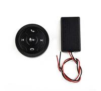 Sandyseptember Wireless Steering Wheel Controller for Car Audio Volume and Track Control, 7 Key Customizable Remote, Black