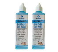 Sanease Aural Ear Wash/Cleanser 2 x 55ml (110ml total) Gentle but effective formula, suitable for cats and dogs