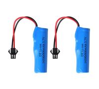Sanerfa 2Pcs 3.7V 800mAh Liion Rechargeable Battery Pack for Model Toy Drones and Remote Control Car Replaceable
