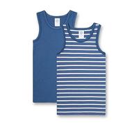 Sanetta Boys' Unterhemd im Doppelpack Blau Vest in Double Pack, Ink Blue, 8 Years
