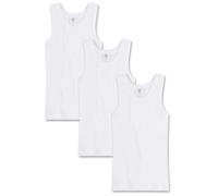 Sanetta Girl's 333732 Vest, White (White 10), 12 Years (Pack of 3)