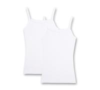 Sanetta Girls' 344838 Undershirt, White (White 10), Years (Pack of 2)