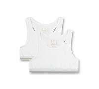 Sanetta Girls' Bustier im Doppelpack weiß Sports Bra, White, 164