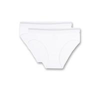 Sanetta Girls' Rioslip im Doppelpack weiß Briefs, White, 176