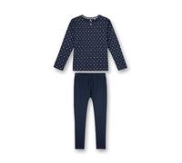 Sanetta Girls' Schlafanzug Lang Blau Pajama Set, Blue, 14 Years