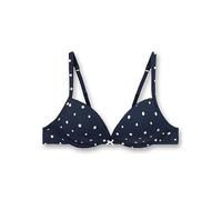 Sanetta Girls' Soft Cup Bra Dark Blue Dots Comfortable and Comfortable Non-Wired Cotton Blend Underwear for Girls, Blue, 32B