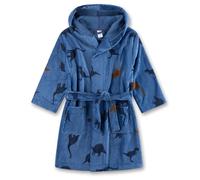 Sanetta - Kid's Bathrobe AOP - Bathrobe size 104, blue