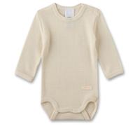 Sanetta - Kid's Wool Body L/S - Merino base layer size 68/74, sand