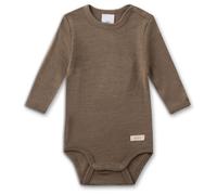 Sanetta - Kid's Wool Body L/S - Merino base layer size 92/98, brown
