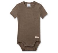 Sanetta - Kid's Wool Body S/S - Merino base layer size 44/50, brown