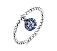 Sanetti Inspirations" Evil Eye Charm Ring