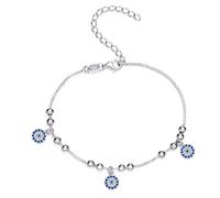 Sanetti Inspirations" Triple Charm Evil Eye Bracelet