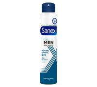Sanex Men Active Control Antiperspirant Deodorant Spray 200ml, 72 hour sweat protection, anti-odour, long-lasting dryness, freshness, gentle on skin, antibacterial, anti-irritation, 0% alcohol*
