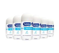 SANEX - Anti-perspirant Derma Care Protector - 48h Protection - Pack of 6 x 53 ml