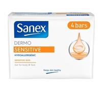 Sanex Bar Soap Dermatologically Sensitive 4 x 90g Bars