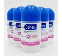 SANEX BIOME PROTECT DERMO ANTI-IRRITATION ROLL ON DEODORANT 50ML 3 OR 6 PACK