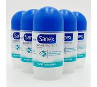 SANEX BIOME PROTECT DERMO MOISTURISING ROLL ON DEODORANT 50ML 3 OR 6 PACK