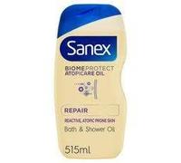 Sanex Biomeprotect Atopicare Bath and Shower Oil, 515ml (Pack of 3).