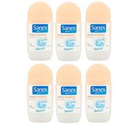 Sanex Deodorant Roll-On Women Dermo Sensitive for Sensitive Skin - Pack of 6 x 50 ml