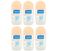 Sanex Deodorant Roll-On Women Dermo Sensitive for Sensitive Skin - Pack of 6 x 50 ml
