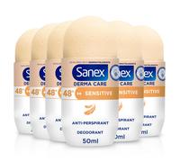 Sanex Derma Care Sensitive 48-Hour Antiperspirant Roll-On Deodorant 6x50ml - ...