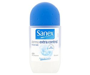 Sanex Dermo Extra Control Roll-On Anti-Perspirant Deodorant, 48h Protection, 50 ml
