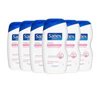 Sanex Dermo Hypo-Allergenic Shower Gel, Body Wash For Very Sensitive Skin, No Colourants or Soap, Pack of 6