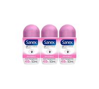 Sanex Dermo Invisible Roll On Antiperspirant 50ml (Pack of 3)