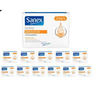 Sanex Dermo Sensitive Face & Body Soap Bars 2 x 90g x 12