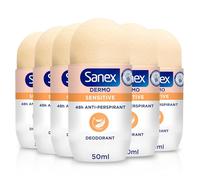 Sanex Women’s “Dermo Sensitive” Deo Roll-on for Sensitive Skin, 50 ml, Pack of 6.