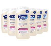 Sanex Expert Skin Health+ Menopause Shower Gel, 450ml (6-Pack) | Suitable for Perimenopausal and Menopausal Skin, 24H Hydration Feel, Dermatologically Tested