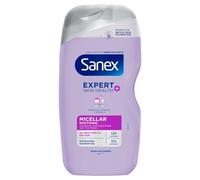 Sanex Expert Skin Health+ Micellar Soothing Shower Gel 450 ml, for dry skin, body wash for men & women, nourishes skin, soothes skin tightness, 12 hour hydration, prebiotic & postbiotic complex